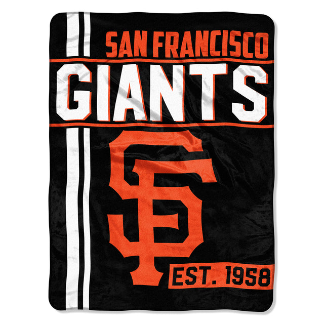 San Francisco Giants Blanket 46x60 Micro Raschel Walk Off Design