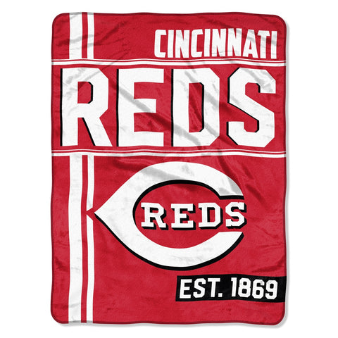 Cincinnati Reds Blanket 46x60 Micro Raschel Walk Off Design Rolled - Special Order