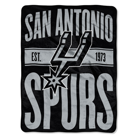 San Antonio Spurs Blanket 46x60 Micro Raschel Clear Out Design Rolled - Special Order