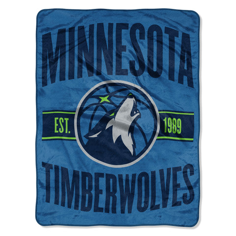 ~Minnesota Timberwolves Blanket 46x60 Micro Raschel Clear Out Design Rolled~ backorder