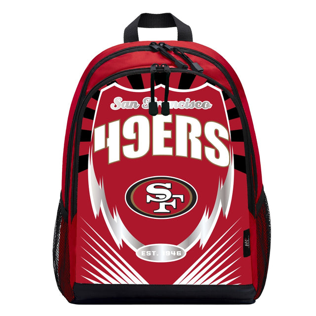 Mochila estilo relámpago de los San Francisco 49ers