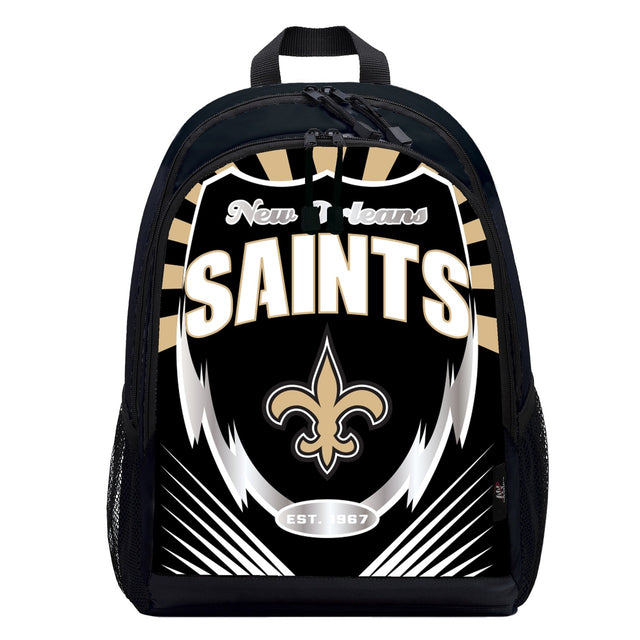 Mochila estilo relámpago de los New Orleans Saints