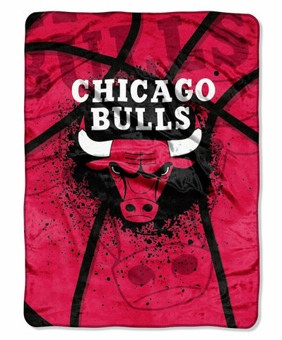 ~Chicago Bulls Blanket 60x80 Raschel Shadow Play Design~ backorder