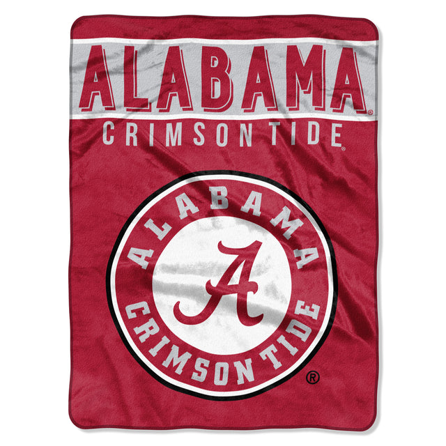 Manta Alabama Crimson Tide 60x80 Diseño básico Raschel