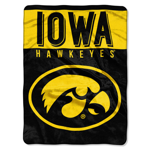Iowa Hawkeyes Blanket 60x80 Raschel Basic Design
