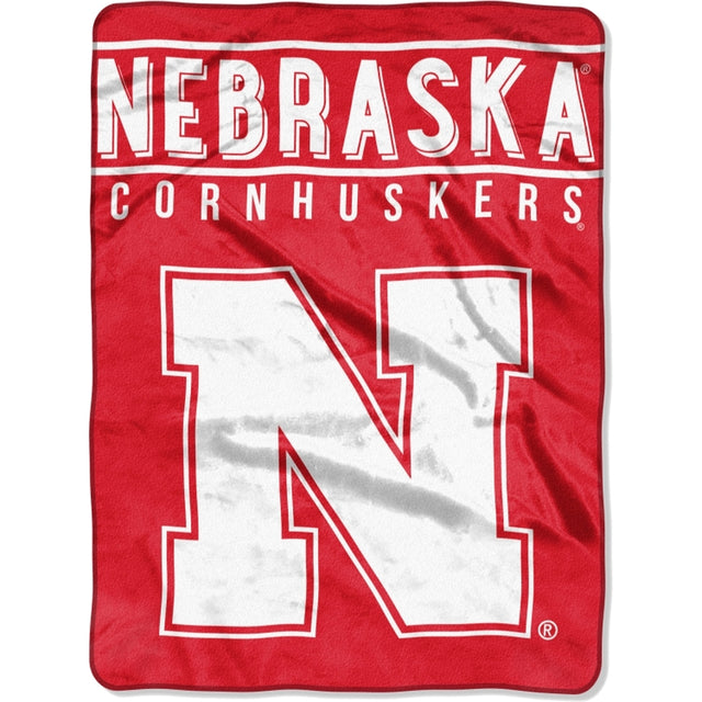 Nebraska Cornhuskers Blanket 60x80 Raschel Basic Design