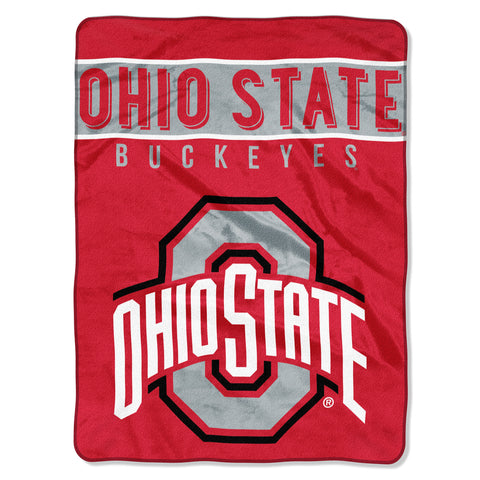 Ohio State Buckeyes Blanket 60x80 Raschel Basic Design