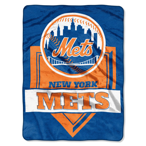 ~New York Mets Blanket 60x80 Raschel Home Plate~ backorder