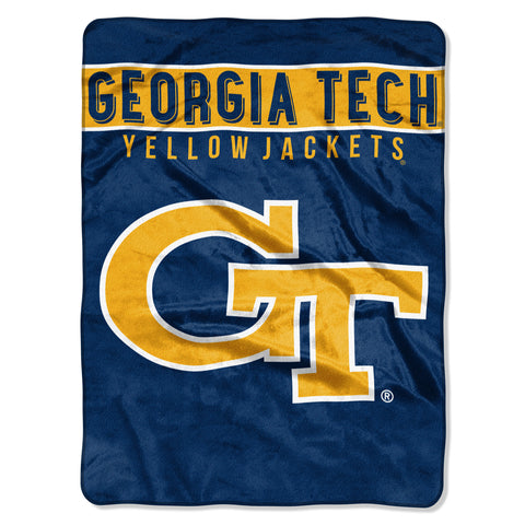 ~Georgia Tech Yellow Jackets Blanket 60x80 Raschel Basic Design - Special Order~ backorder