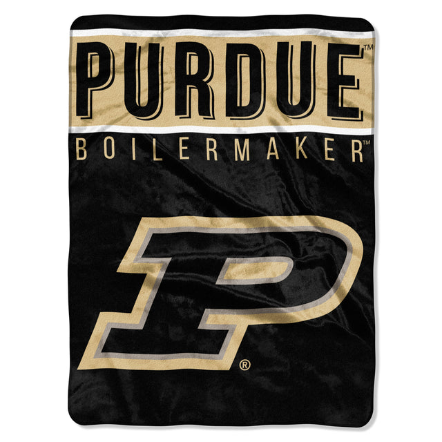 Manta Purdue Boilermakers 60x80 Diseño básico Raschel