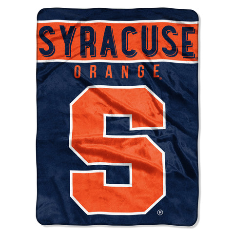 ~Syracuse Orange Blanket 60x80 Raschel Basic Design - Special Order~ backorder