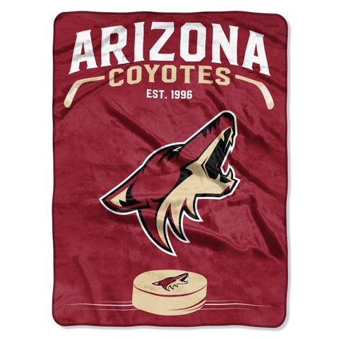 Arizona Coyotes Blanket 60x80 Raschel Inspired Design - Special Order