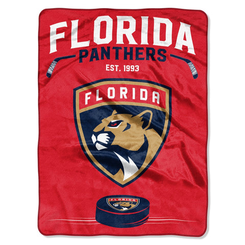 ~Florida Panthers Blanket 60x80 Raschel Inspired Design - Special Order~ backorder