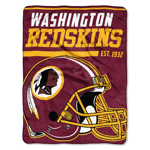 ~Washington Redskins Blanket 46x60 Micro Raschel 40 Yard Dash Design Rolled~ backorder