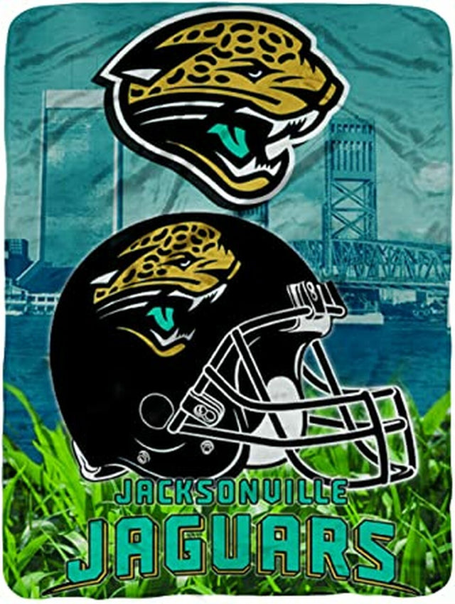 Jacksonville Jaguars Blanket 60x80 Raschel Agression Style