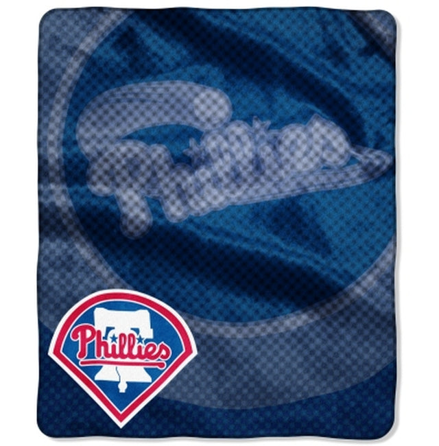 Manta de los Philadelphia Phillies de 50 x 60, diseño retro de Raschel