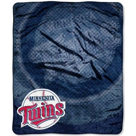 Minnesota Twins Blanket 50x60 Raschel Retro Design