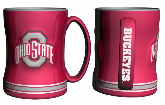 Ohio State Buckeyes Coffee Mug - 14oz Sculpted Relief - New