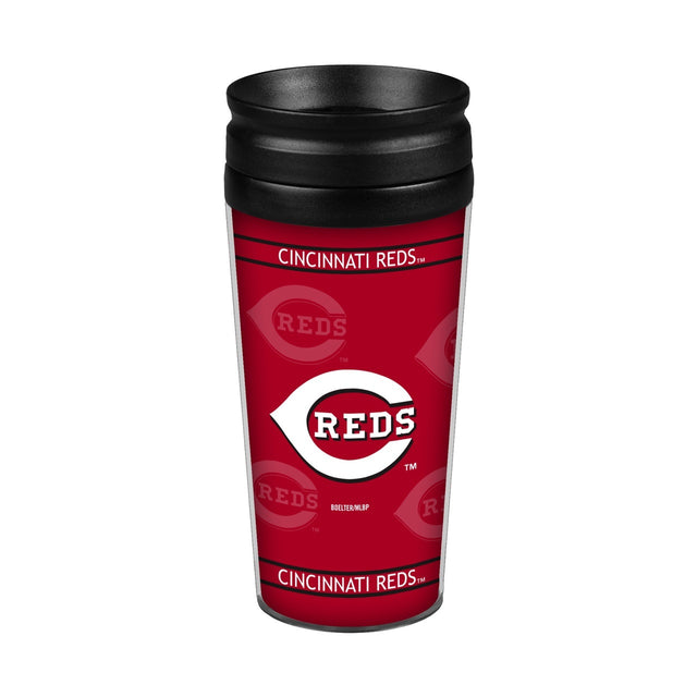 Taza de viaje envolvente de 14 oz de los Cincinnati Reds