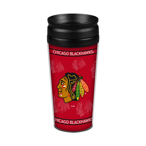 Chicago Blackhawks Travel Mug 14oz Full Wrap Style
