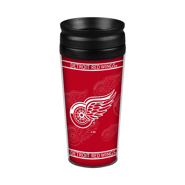 Taza de viaje con tapa de 14 oz de los Detroit Red Wings