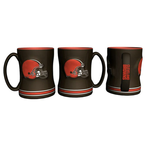 ~Cleveland Browns Coffee Mug - 14oz Sculpted Relief - New UPC~ backorder