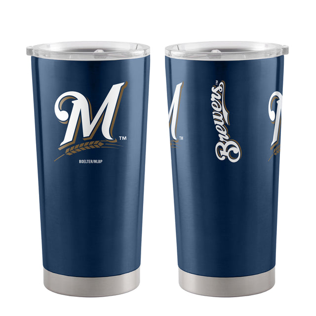 Milwaukee Brewers Travel Tumbler 20oz Ultra Navy