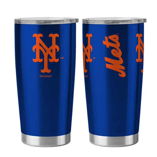 New York Mets Travel Tumbler 20oz Ultra Blue