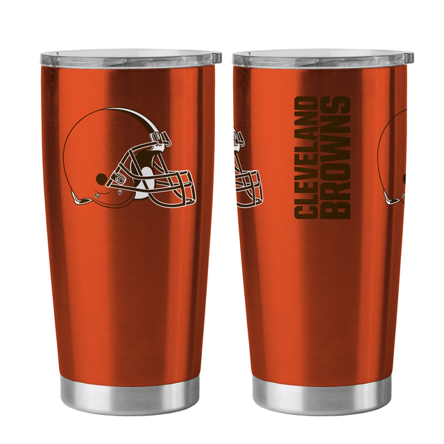 Vaso de viaje de 20 oz de los Cleveland Browns, color naranja ultra