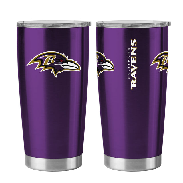 Vaso de viaje de 20 oz de los Baltimore Ravens, color morado