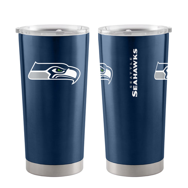 Vaso de viaje de 20 oz de los Seattle Seahawks, color azul marino