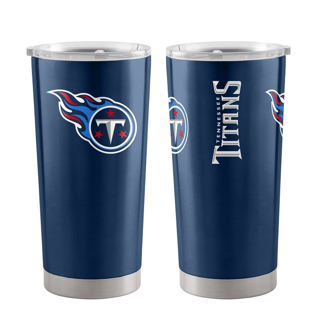 Vaso de viaje de 20 oz de Tennessee Titans, color azul marino