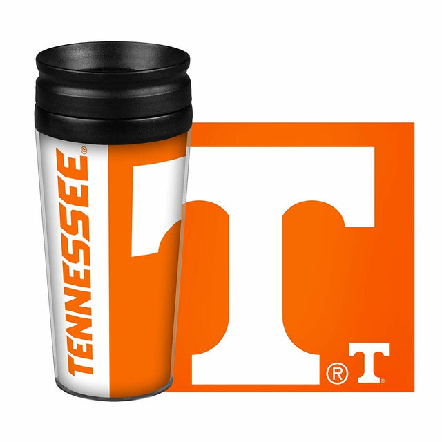 Taza de viaje de Tennessee Volunteers de 14 oz con diseño envolvente y estilo Hype Design