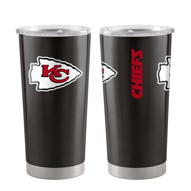 Vaso de viaje de 20 oz de los Kansas City Chiefs, ultra negro