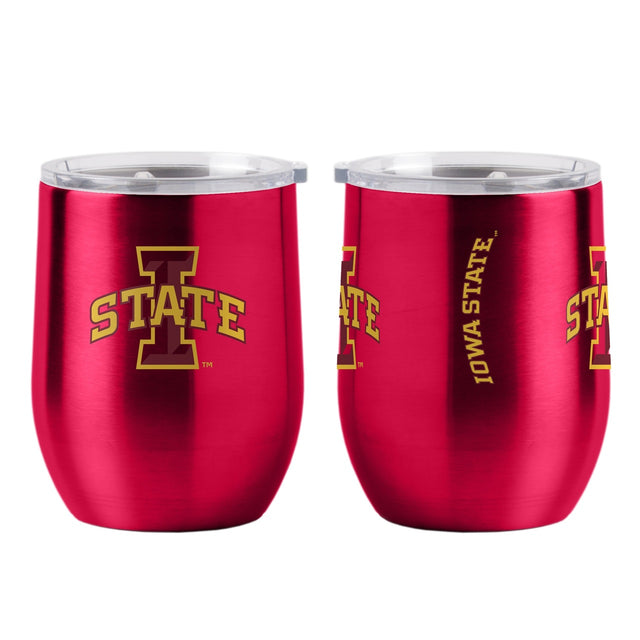 Vaso de viaje ultra curvo de 16 oz de Iowa State Cyclones