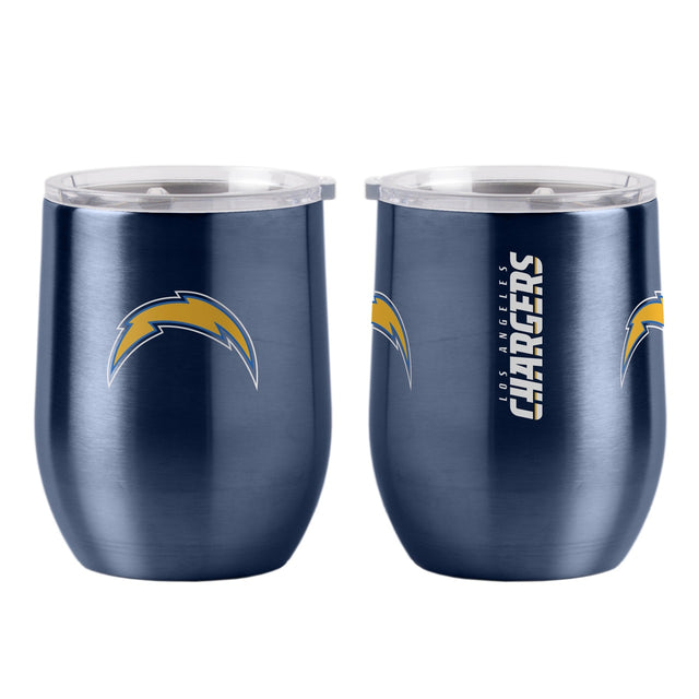 Vaso de viaje ultra curvo de 16 oz de Los Angeles Chargers