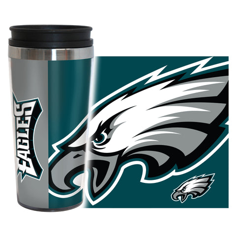 ~Philadelphia Eagles Travel Mug 14oz Full Wrap Style Hype Design~ backorder