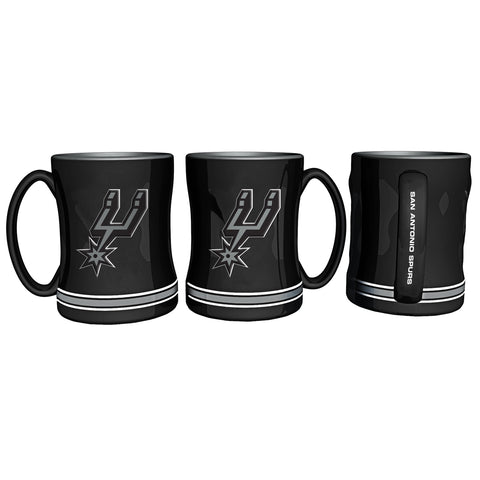 ~San Antonio Spurs Coffee Mug 14oz Sculpted Relief - New~ backorder