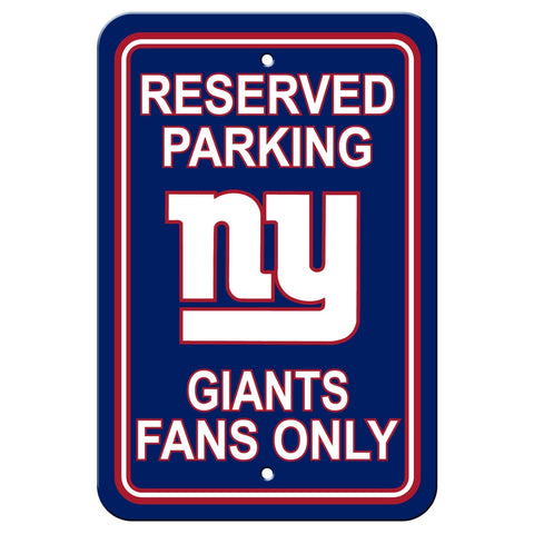 ~New York Giants Sign 12x18 Plastic Reserved Parking Style Special Order~ backorder