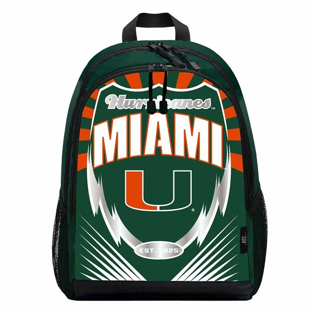 Mochila estilo relámpago de los Miami Hurricanes