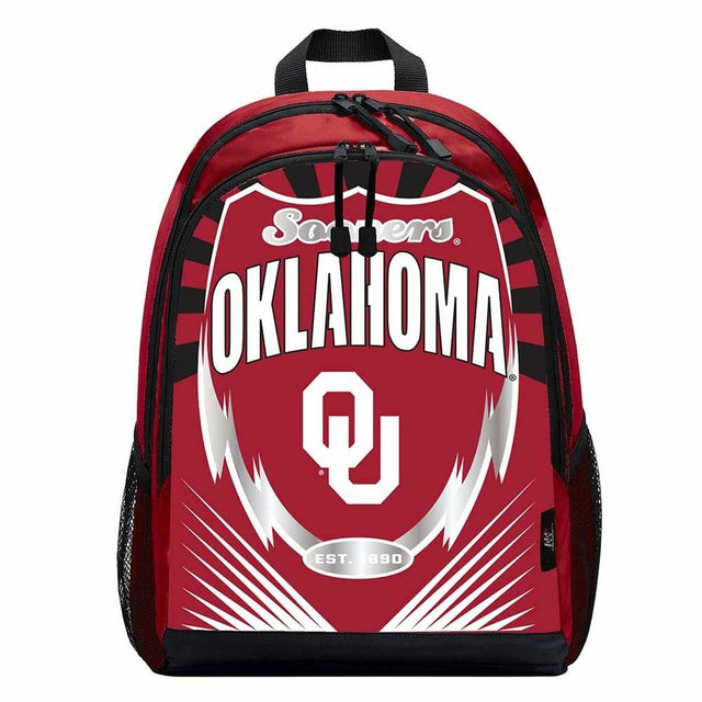 Oklahoma Sooners Backpack Lightning Style