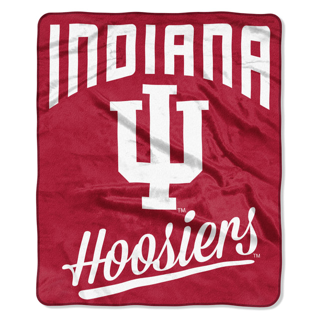 Manta de los Indiana Hoosiers de 50 x 60 pulgadas, diseño de exalumnos de Raschel