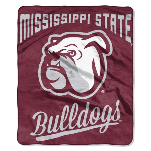 ~Mississippi State Bulldogs Blanket 50x60 Raschel Alumni Design~ backorder