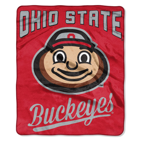 ~Ohio State Buckeyes Blanket 50x60 Raschel Alumni Design~ backorder