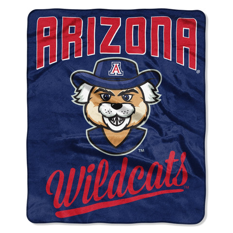 Arizona Wildcats Blanket 50x60 Raschel Alumni Design - Special Order