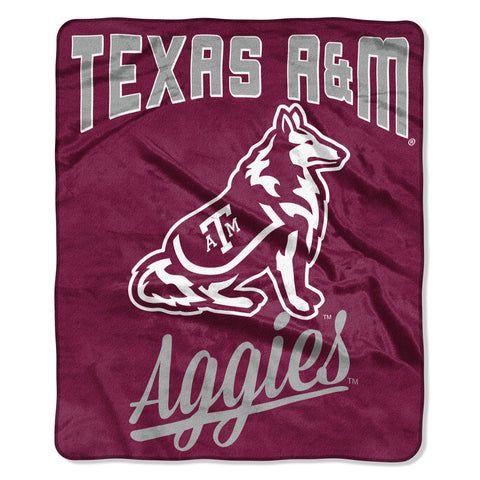 ~Texas A&M Aggies Blanket 50x60 Raschel Alumni Design~ backorder