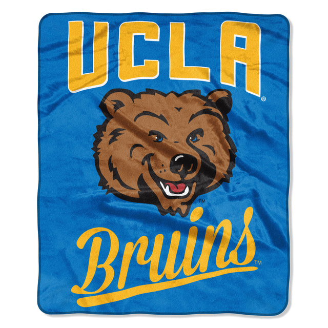 Manta de los Bruins de UCLA de 50 x 60, diseño de exalumnos de Raschel