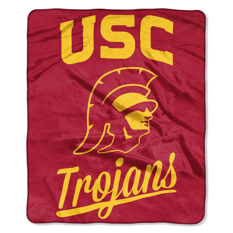 USC Trojans Blanket 50x60 Raschel Alumni Design