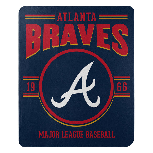 Manta de vellón de los Atlanta Braves de 50 x 60 pulgadas, diseño de Southpaw