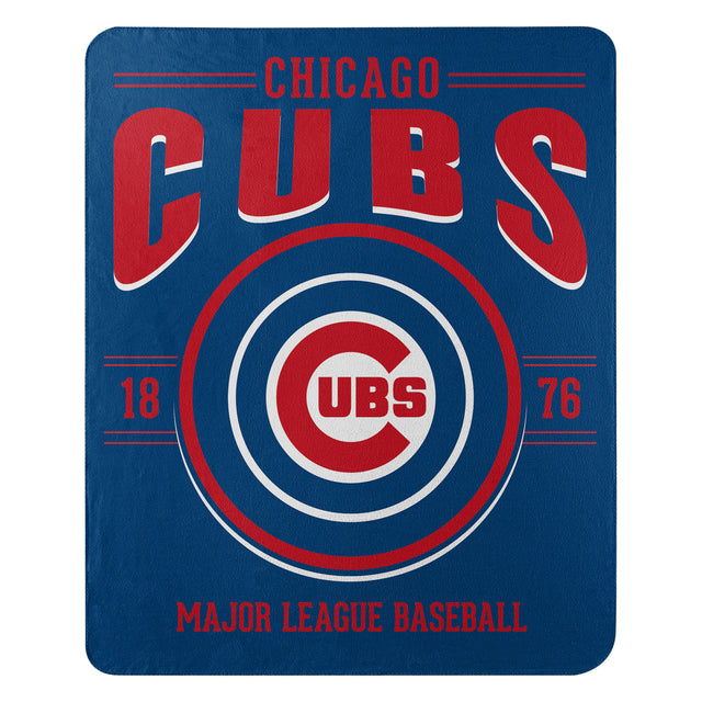 Manta de los Chicago Cubs de 50 x 60 pulgadas con diseño de zurdo